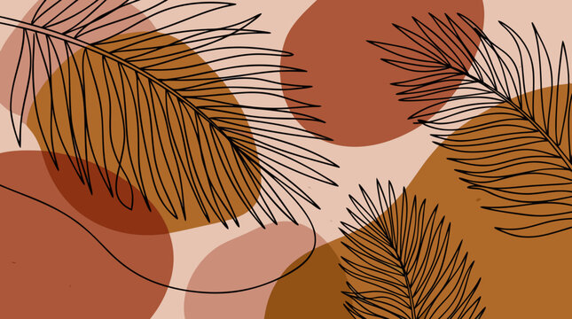 Warm autumn leaf pattern with orange brown tones creates seamless decorative vector design full of natural beauty.