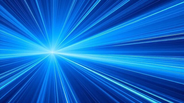 Blue light rays converging at center