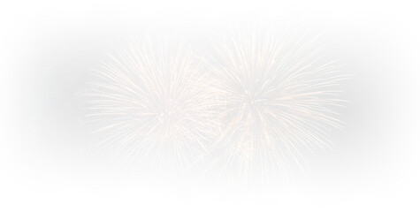 Obraz premium Festive golden fireworks burst with radiant sparkling glow PNG