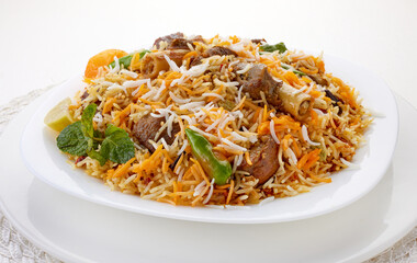 Spicy Mutton Nali Biryani © foody