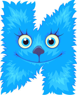 Alphabet . Cute monster letter.Cyrillic alphabet.	