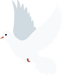 Fototapeta premium White Dove Flying Peace Bird design