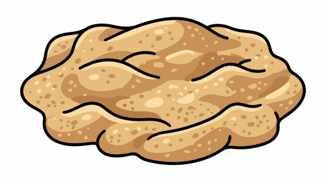 A loaf of bread on a table.