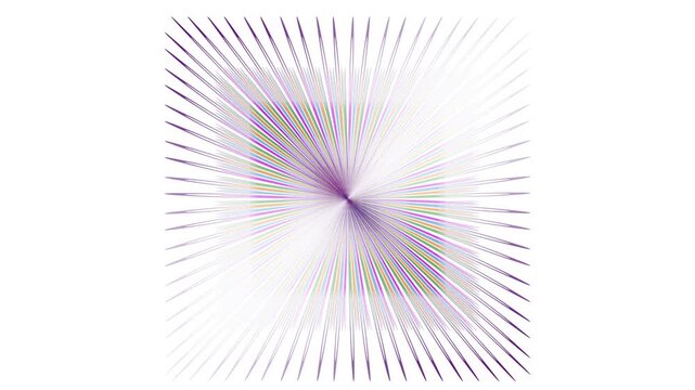 Radial rays colorful geometric shape video features dynamic pulse. Hypnotic sequential rhythm visualizes modern digital projects. 4k resolution.