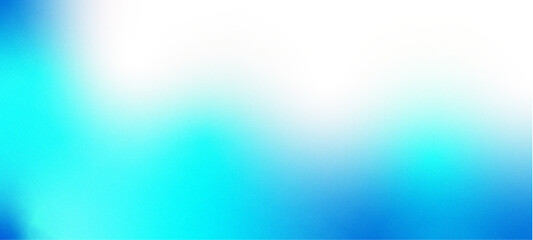 White light blue aqua cyan teal dark blue abstract background. Color gradient ombre blend. Soft blur fade. Bright light glow flash haze shine neon metallic shimmer. Smooth mesh grain noise texture © Background & Texture