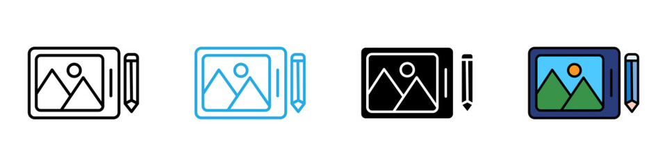 Creative design multi - style icon design concept © okta