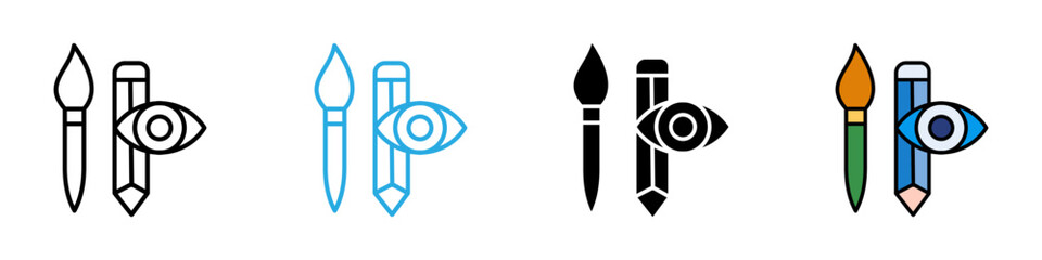 Vision multi - style icon design concept © okta