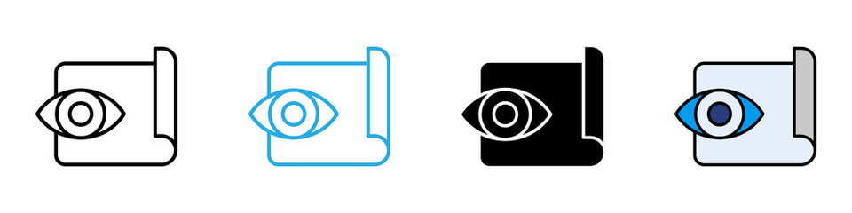 Vision multi - style icon design concept © okta