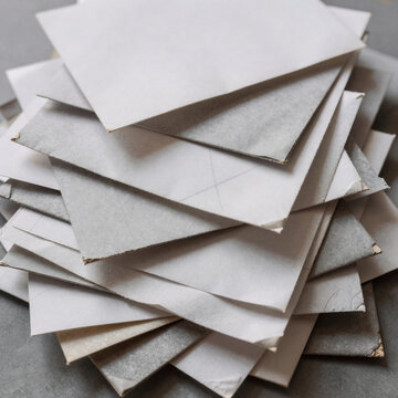 Sketch Recycle Notebook. Recycled Paper Texture In Gray-White, With A Used Sketchbook Featuring An Absorbent, Irregular Surface And A Granular Grain