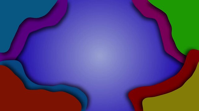 Abstract Layered Color Design Background Animation