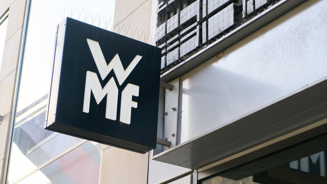 MANNHEIM, GERMANY - March 12th 2026 - Photo Of Wmf Brand Expansion Culinary Excellence And Kitchenware Innovation Wmf Storefront Signage Reflecting German Engineering And Design Quality