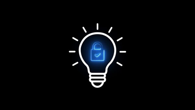 intellectual property. Granting of a property right by a sovereign authority to an inventor. Motion graphics of Copyright or patent concept,