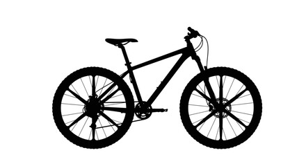 Fototapeta premium Mountain bike silhouette for cycling and outdoor sports