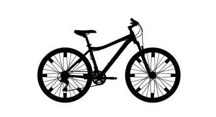 Fototapeta premium Mountain bike silhouette profile for sports design