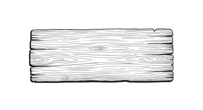 Rustic wooden plank with detailed grain texture