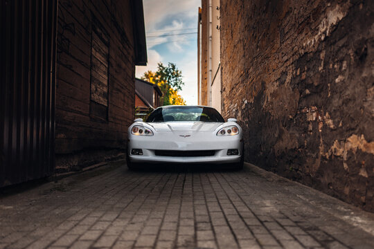 Chevrolet Corvette C5 at the old city centre