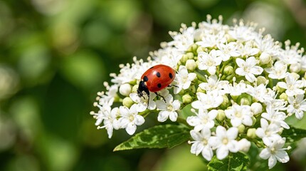 Obraz premium ladybug on daisy