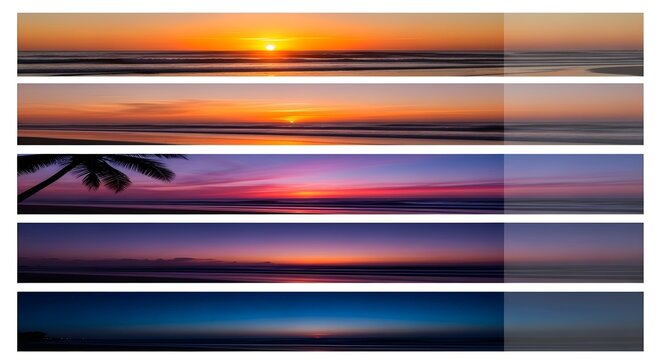 set of banners with abstract background