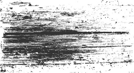 Fototapeta premium Dark textured horizontal brush strokes and splatters on white background grunge abstract