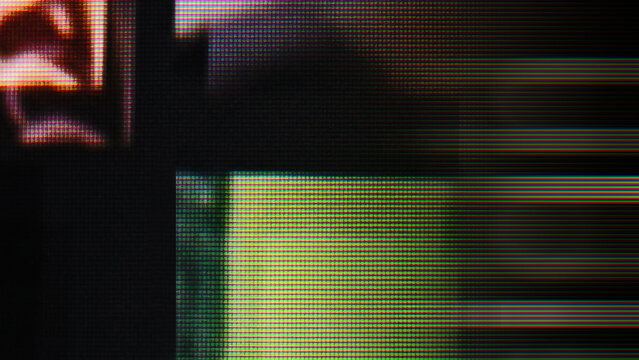 Display technology macro pixels screen glitching visual background