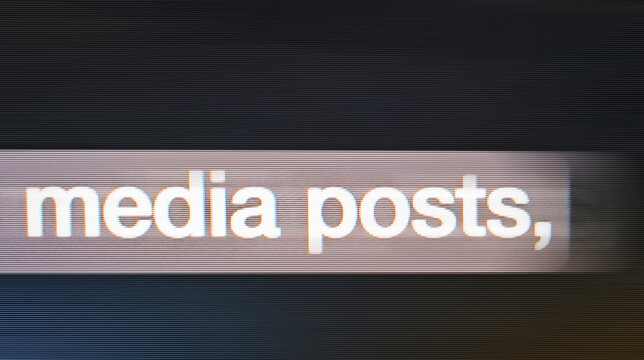 Typing media posts and social media communication