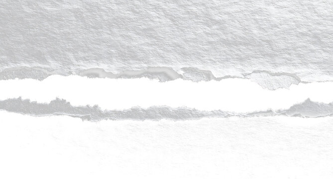Realistic ripped paper border with seamless edge design