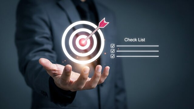 Achieving business goals and objectives with a clear vision and strategic checklist for success