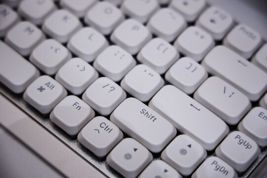 computer keyboard close up