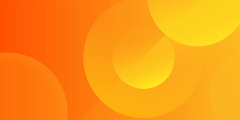 Abstract orange background with circles. Vector illustration © abay