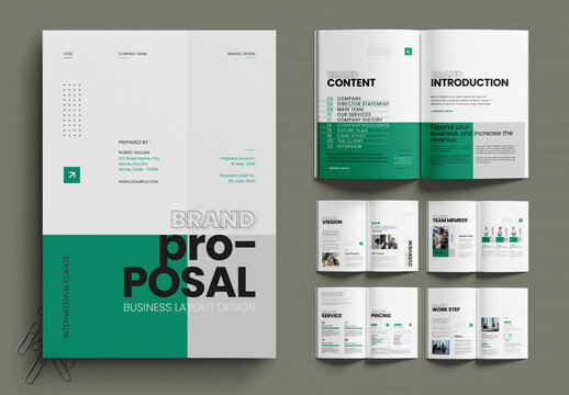 Business Proposal Template Company Profile Brochure