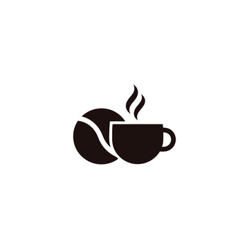 Coffee cup and bean icon