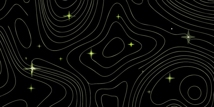 Topographic star pattern on a dark background design