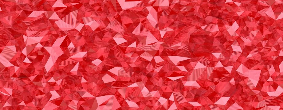 A seamless abstract background featuring a mosaic of red crystal facets.