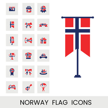Norwayi flag icon new designs