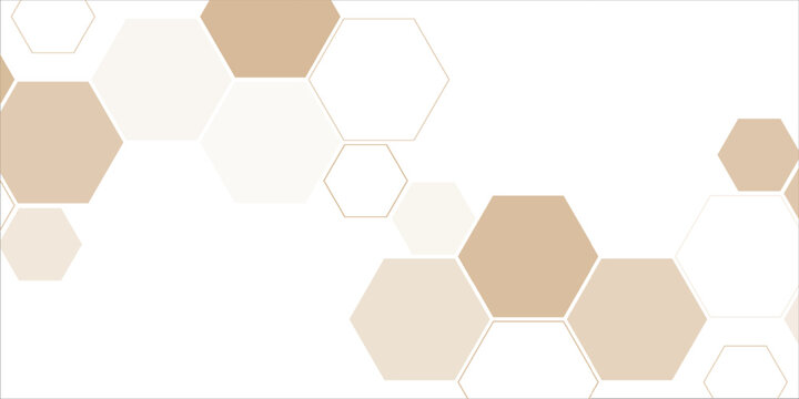 simple brown honeycomb design for banner poster background. vector eps 10