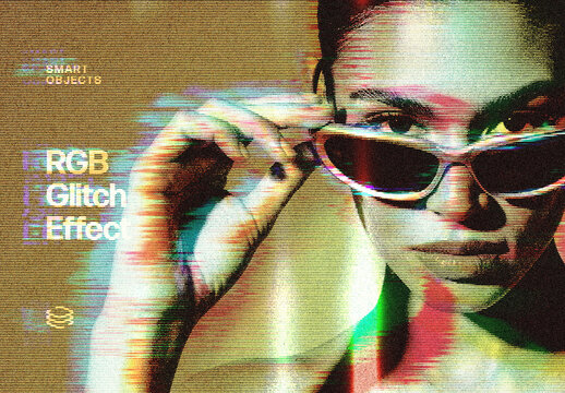 RGB Glitch Effect For Poster And Social Media Design