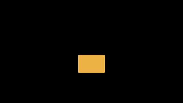 File Saved to Folder Animation - Document Icon Moving into Folder on Black Background, Data Storage Motion Graphic