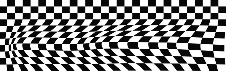 Obraz premium Seamless abstract monochrome set of large and small checkerboard pattern on a light background, green checkered pattern set, simple hand drawn illustration, flat style