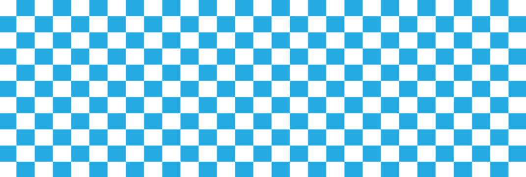 Seamless abstract monochrome set of large and small checkerboard pattern on a light background, green checkered pattern set, simple hand drawn illustration, flat style