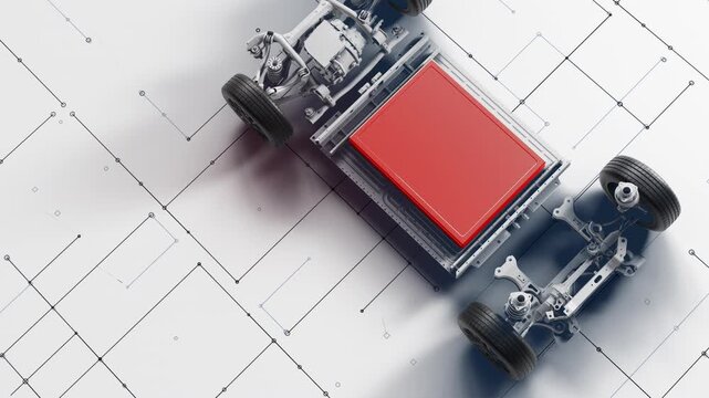 Electric vehicle battery platform with chassis