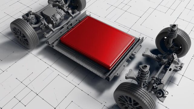 Electric vehicle battery platform assembly