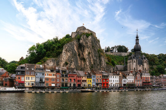 View of the old town of Dinant, Belgium.