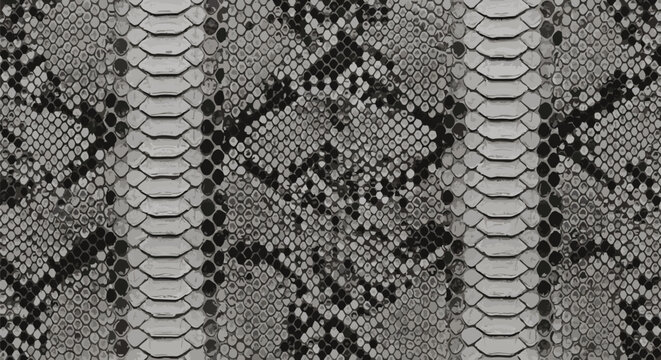 black and white snake skin texture pattern closeup