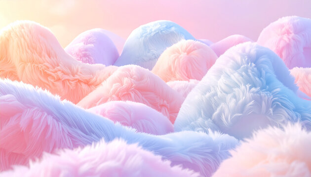 Dreamy Pastel Cloud Landscape