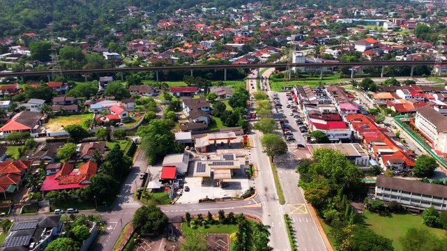 Petaling Jaya, Malaysia - April 8, 2023: Shell station in the old township.