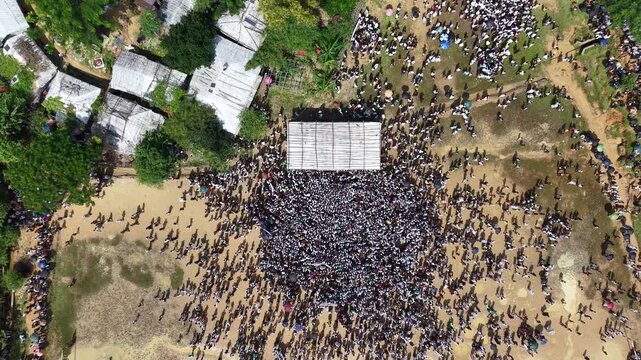 rohingya commemorating 25 august in Rohingya refugee