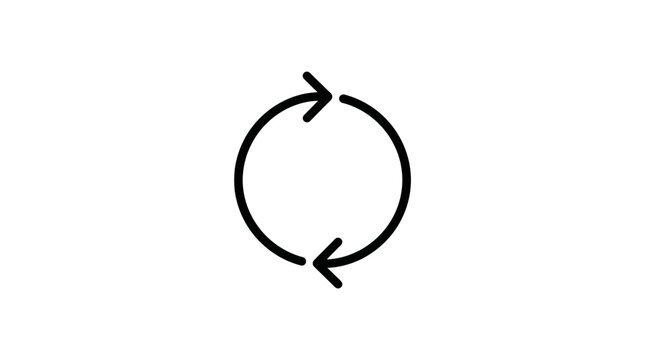 Circular Refresh Arrows Icon