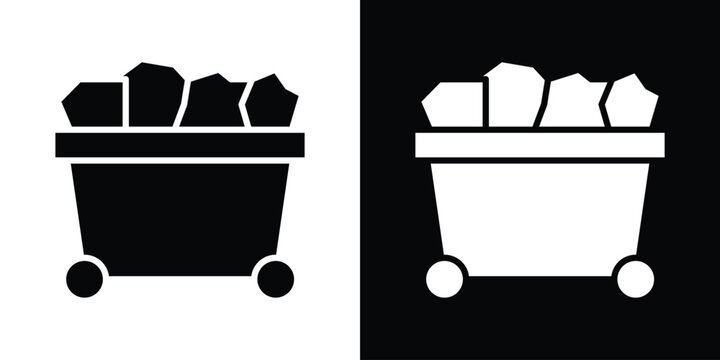 Trolley with coal icon
