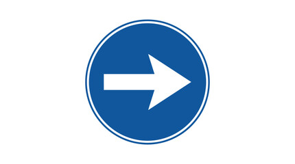 Right Turn Traffic Sign Vector © Marchell