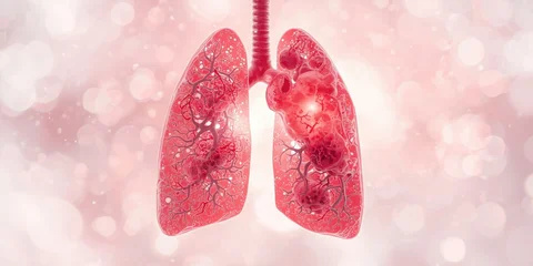 High Magnification Image of Lung Tissue with Silicosis Disease © The 2R Artificiality